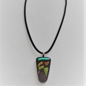 Fused Glass Pendant (One of a Kind)